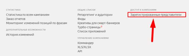 Как дать гостевой доступ в Яндекс Директ